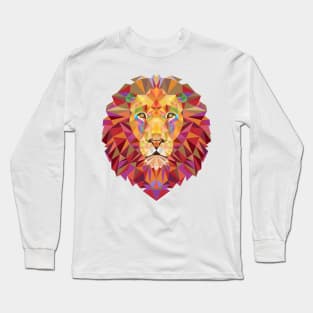 Geometric Lion Long Sleeve T-Shirt